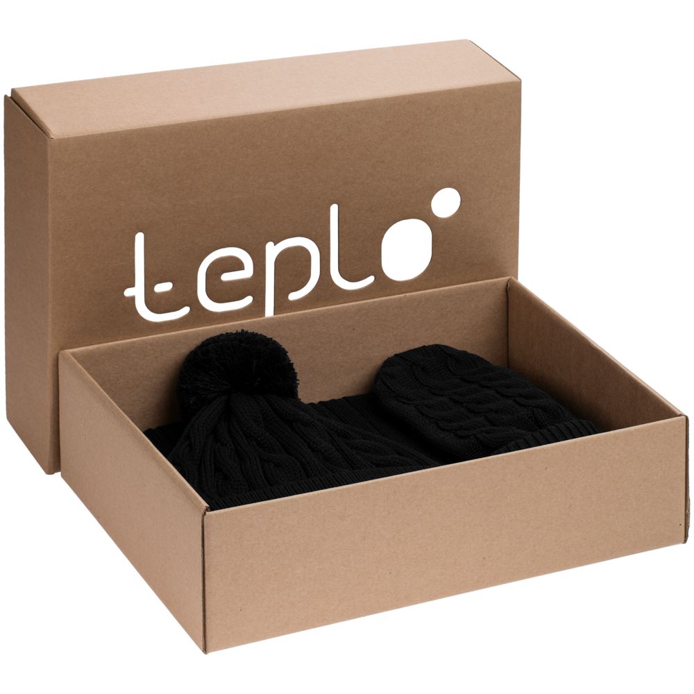 Набор Heat Trick, черный меланж, размер L