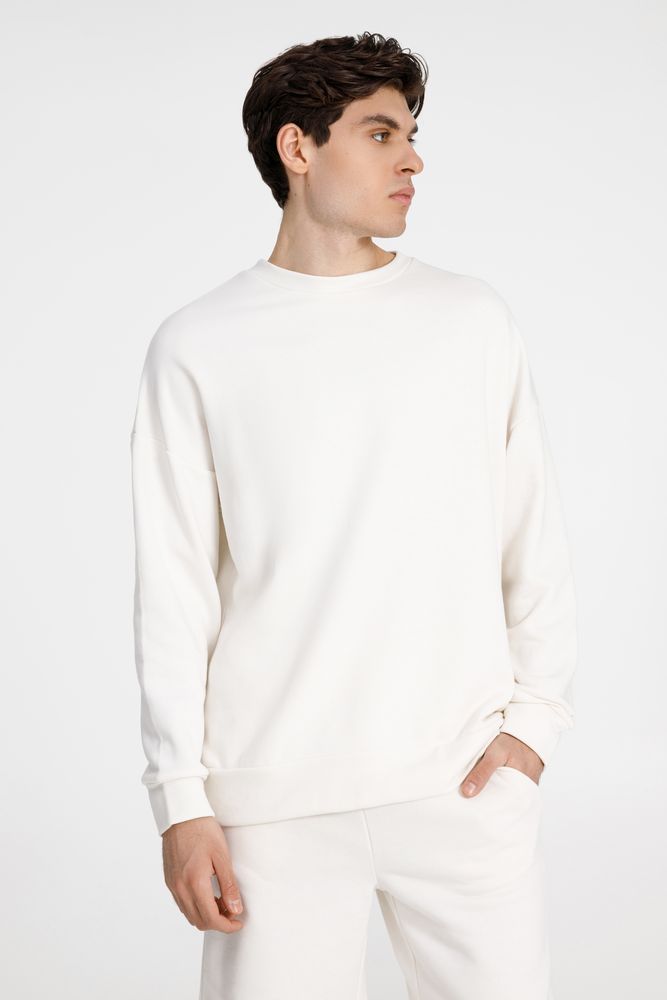 Свитшот унисекс S2, молочно-белый, размер M/L