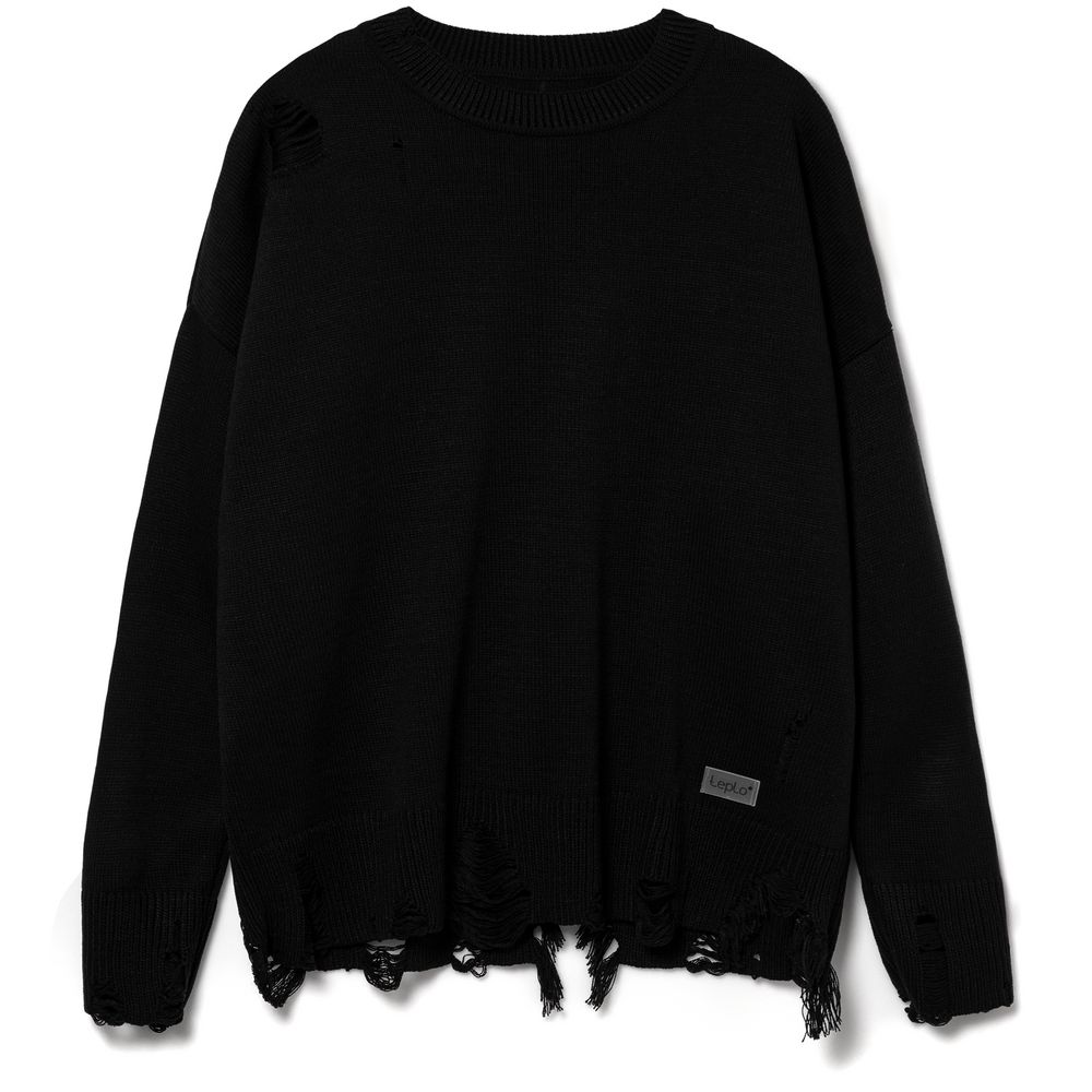 Джемпер оверсайз унисекс Grunge, черный, размер L/XL