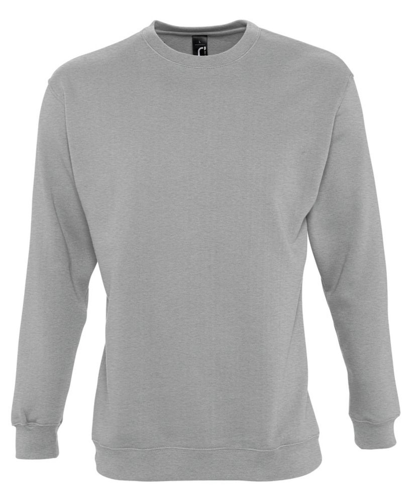 Толстовка New Supreme 280, серый меланж, размер L