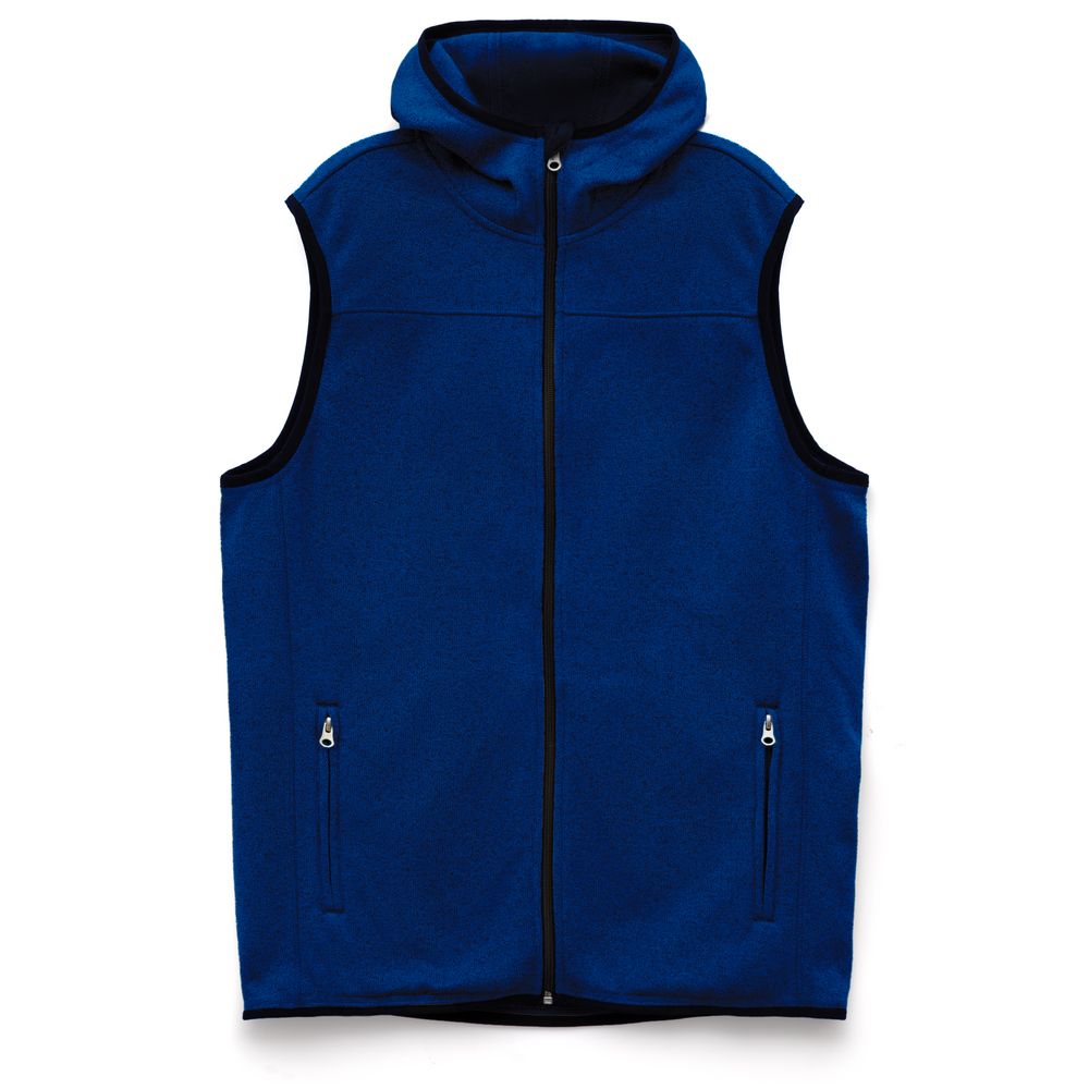 Жилет с капюшоном унисекс Gotland, синий, размер L