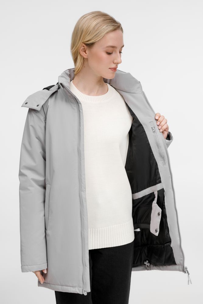 Куртка-парка унисекс Sfera, светло-серая, размер XXL