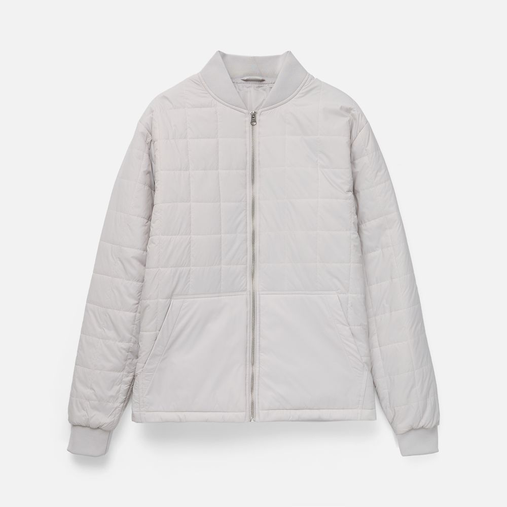 Куртка унисекс Warmbridge, светло-серая, размер XL