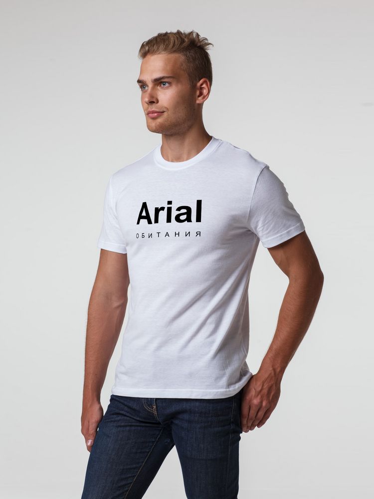 Футболка Arial обитания, белая, размер M