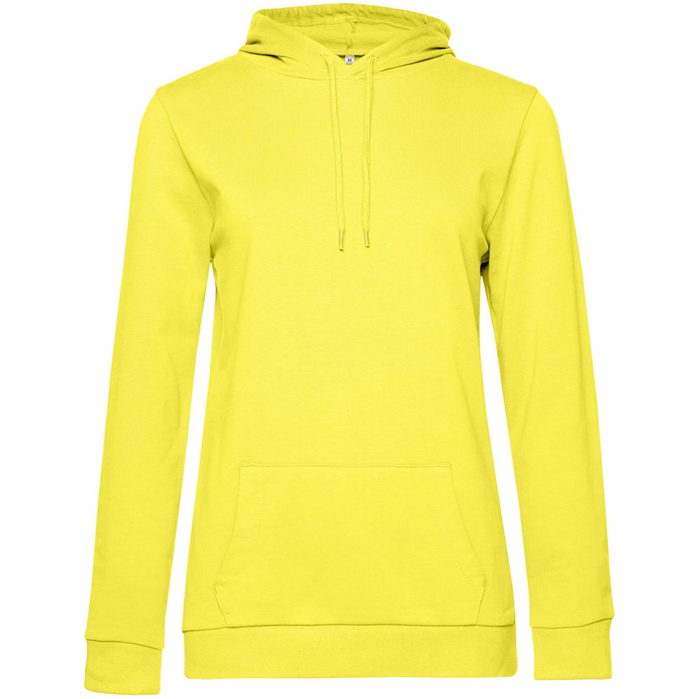Толстовка с капюшоном женская Hoodie, желтая, размер S