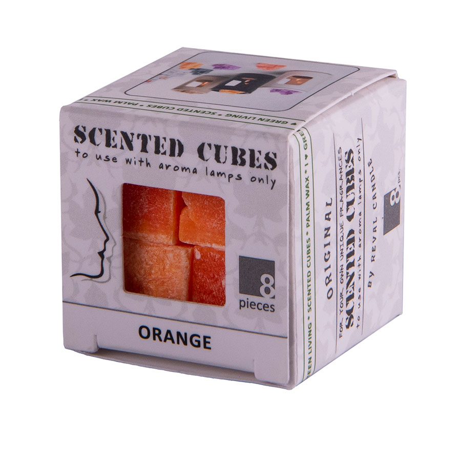 Аромакубики БЕЛЫЙ ЧАЙ и ИМБИРЬ (8шт) (#ff9500;, 3,4х3,4х3,4см)