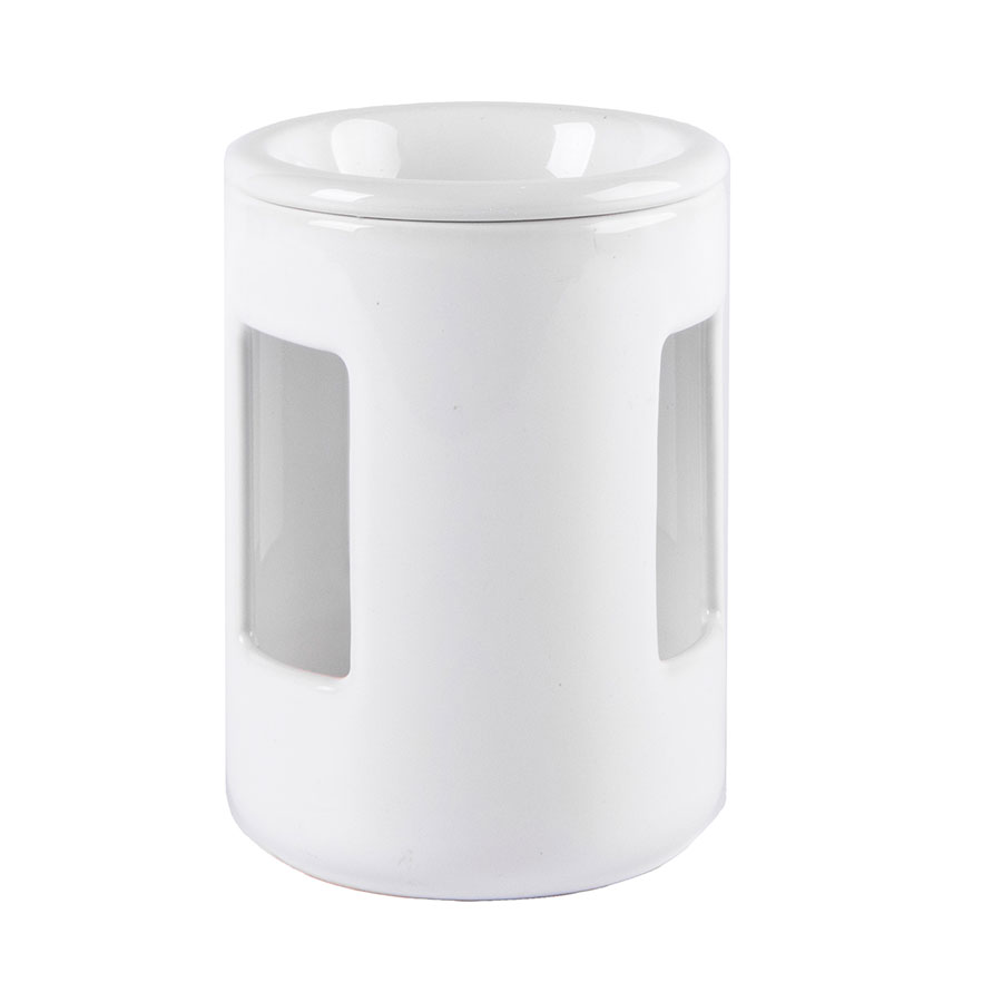 Аромалампа SCENT, белый, 12,5х8,5см, керамика= (#FFFFFF;, h=12,5см, d=8,5см)
