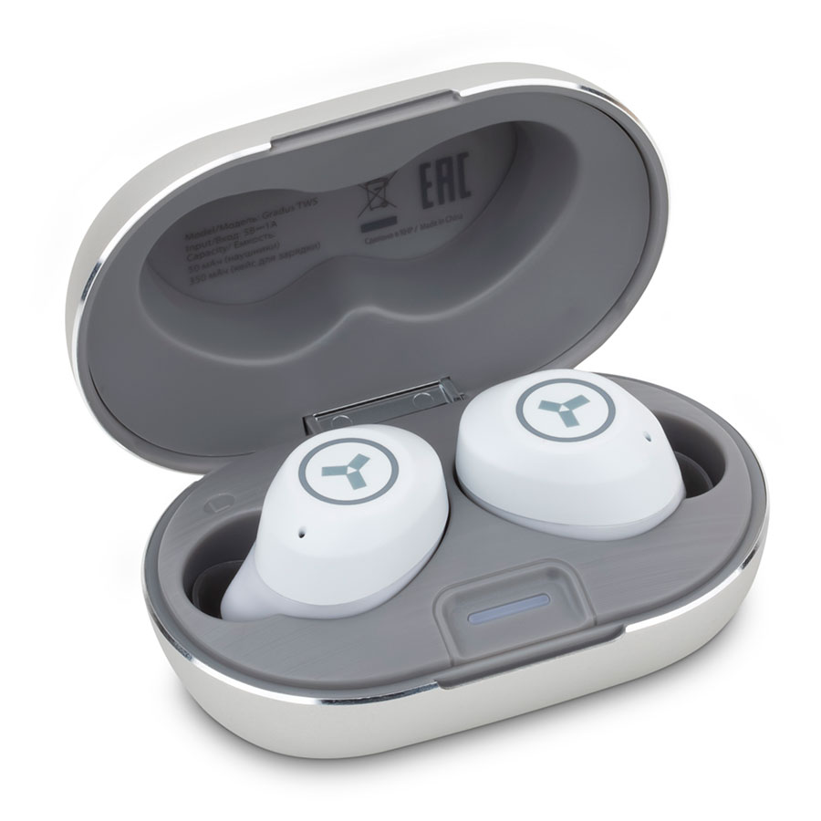 Беспроводные наушники Accesstyle Gradus TWS, белый (#FFFFFF;, 60 х 37 х 28 мм)