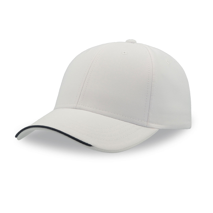 Бейсболка ESTORIL-S, 6 клиньев, застежка на липучке (#FFFFFF;, 58,5 см)