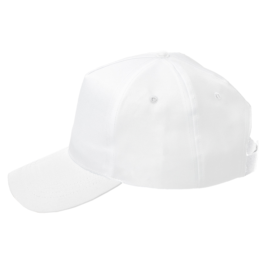 Бейсболка Fortuna, 5 клиньев, застежка на липучке (#FFFFFF;, 58,5 см)