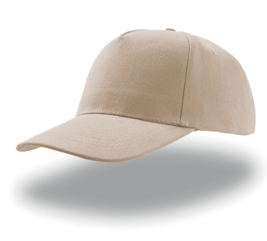 Бейсболка LIBERTY FIVE, 5 клиньев, застежка на липучке (#EEE8AA;, 58 см)