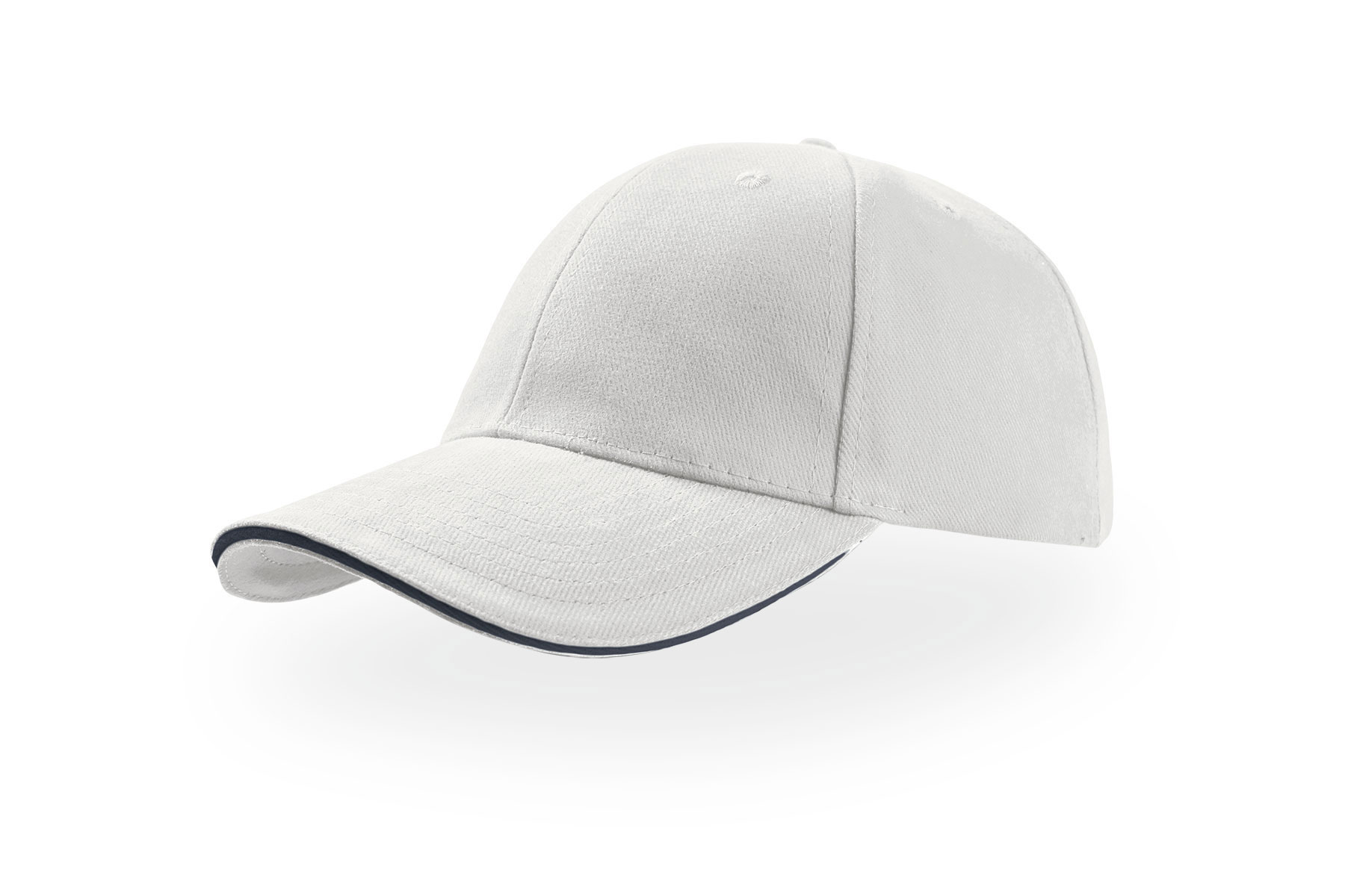 Бейсболка LIBERTY SANDWICH, 6 клиньев, сэндвич, металлическая застежка (#FFFFFF;, 58,5 см)