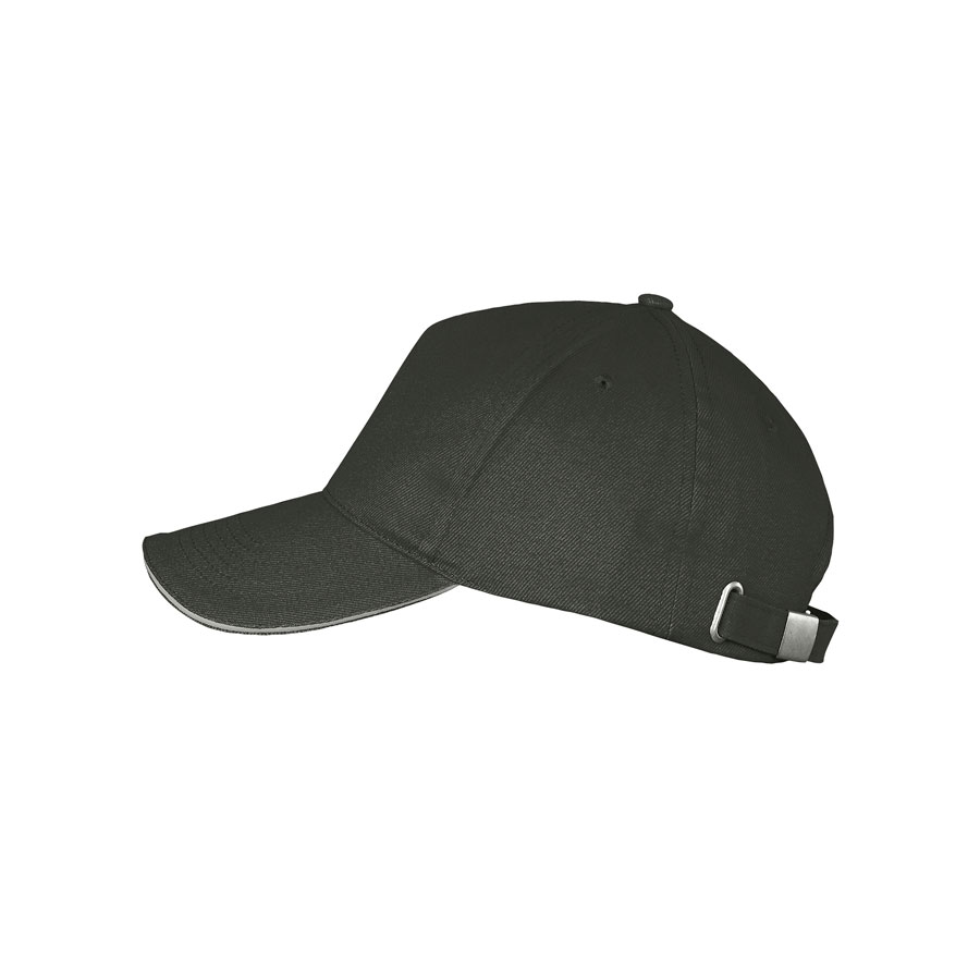 Бейсболка LONG BEACH, 5 клиньев, металлическая застежка (#3B444B;, универсальный)