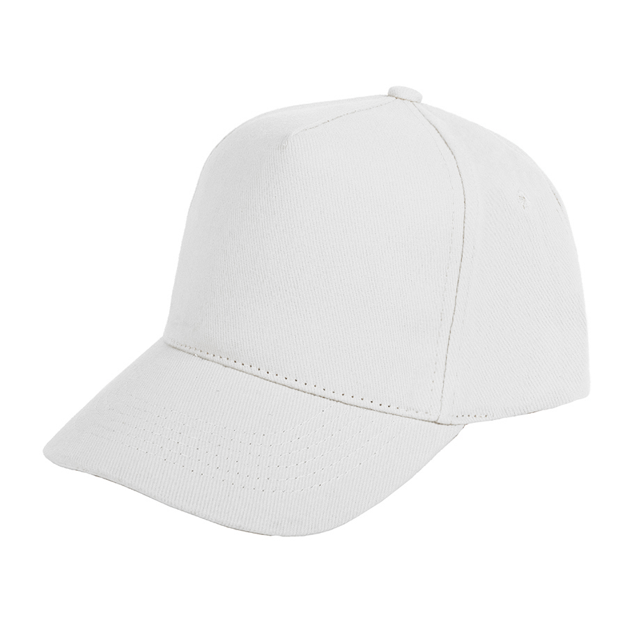 Бейсболка OPTIMA S, 5 клиньев, металлическая застежка (#FFFFFF;, 58,5 см)