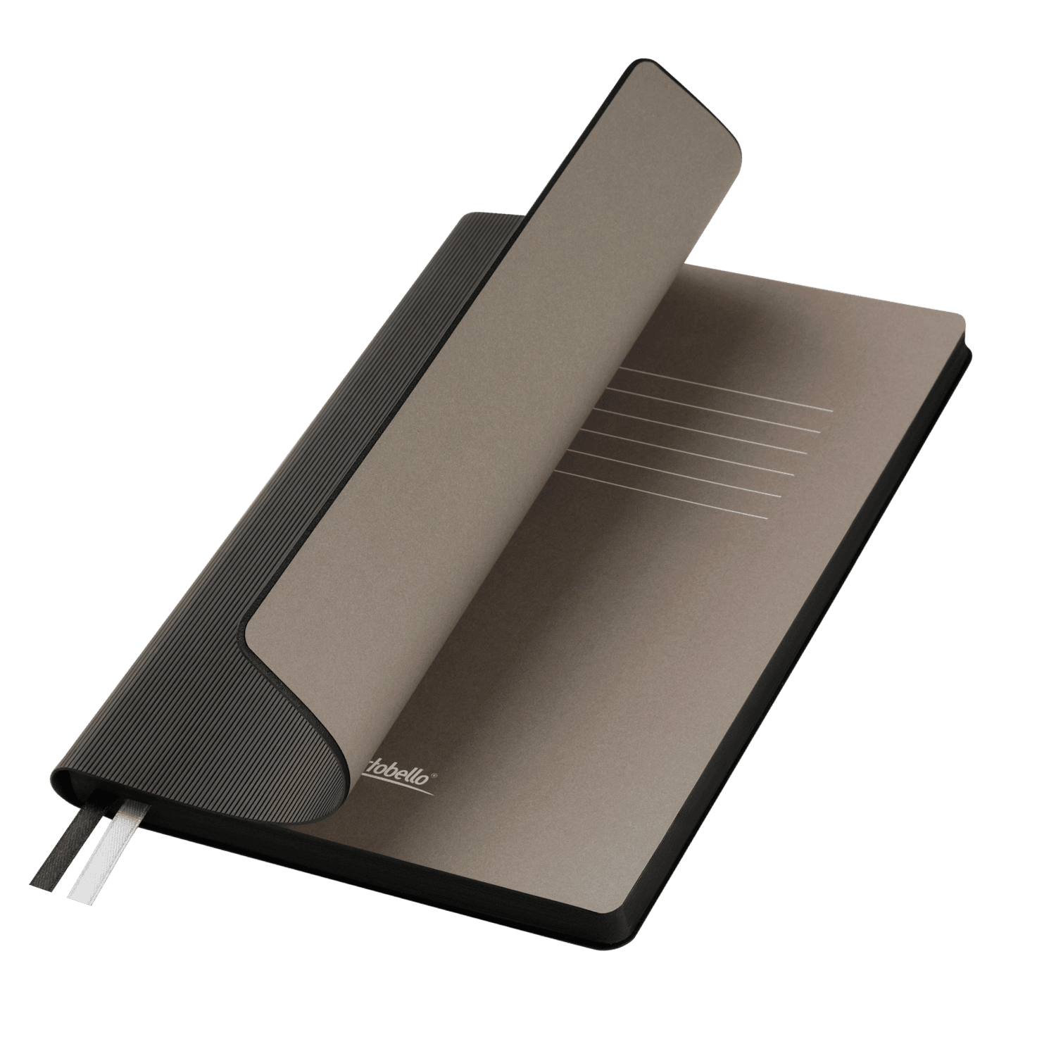 Ежедневник Rain недатированный, черный (без упаковки, без стикера)