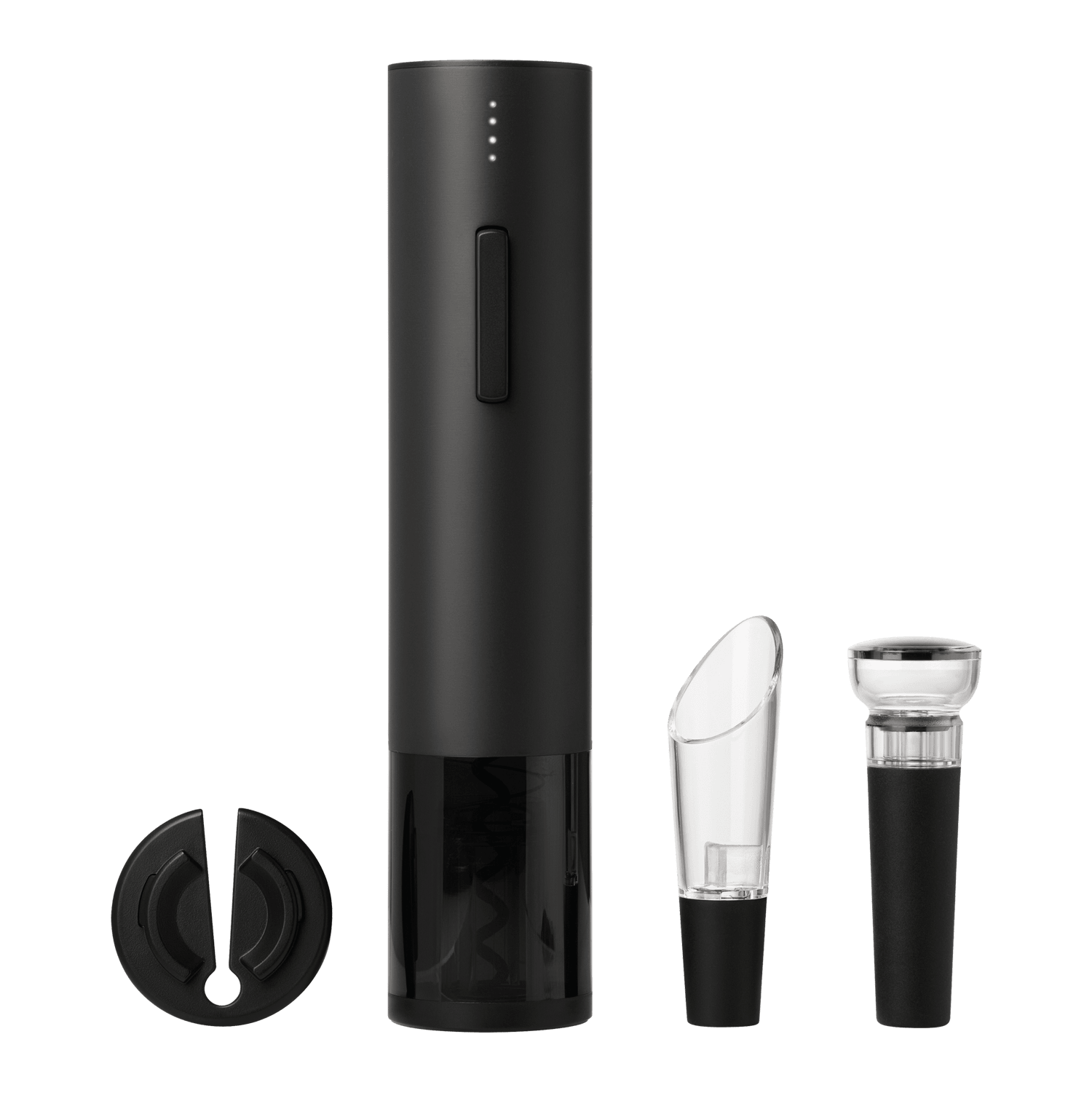 Набор для вина с электрическим штопором Sacramento, черный