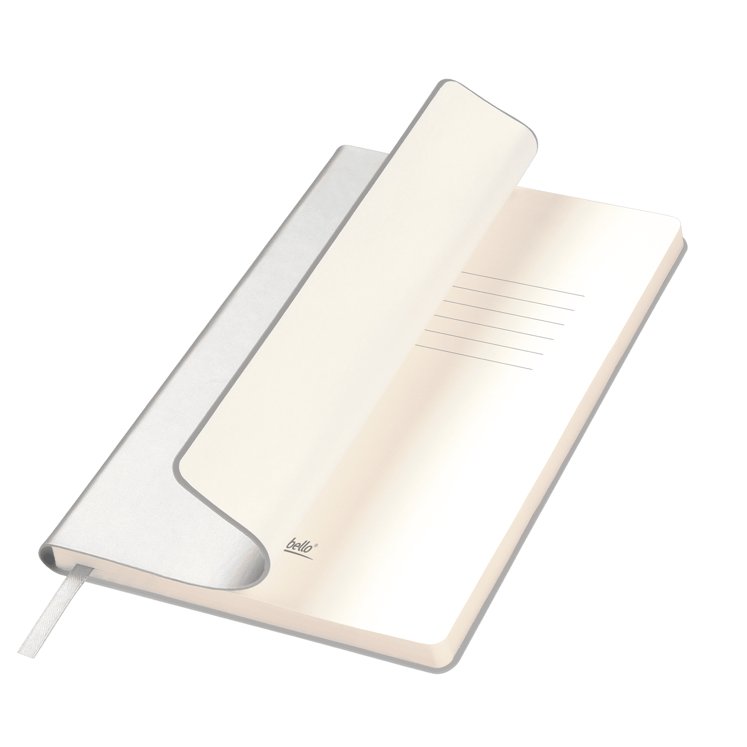 Ежедневник Spark недатированный, серебряный (с упаковкой, со стикерами)