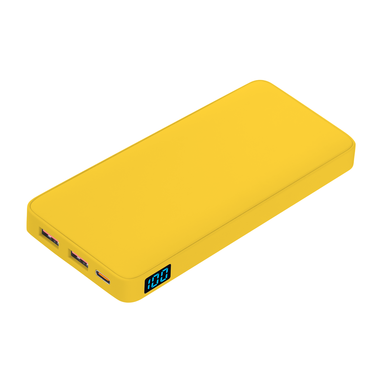 Внешний аккумулятор с подсветкой Ancor PD Plus 10000 mAh, желтый