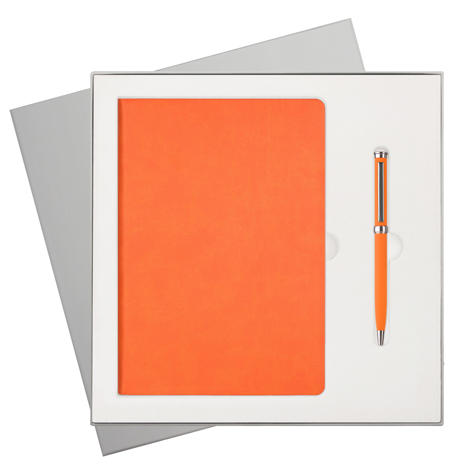 Подарочный набор Latte NEW, оранжевый (ежедневник, ручка)