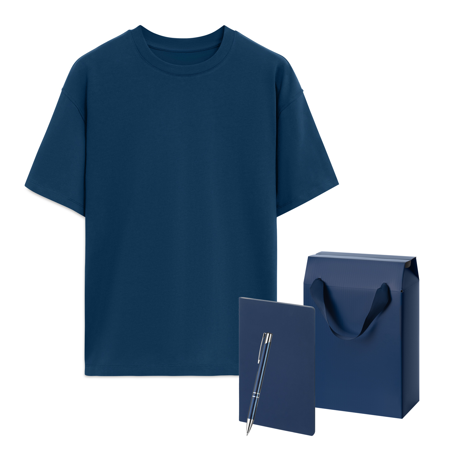 Набор с одеждой RUST (футболка, блокнот, ручка), синий, 3XL/4XL