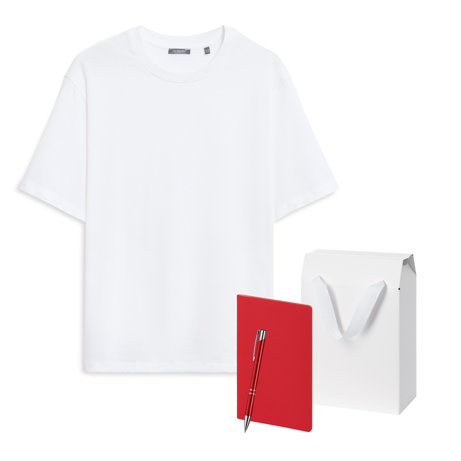 Набор с одеждой RUST (футболка, блокнот, ручка), белый/красный, 3XL/4XL