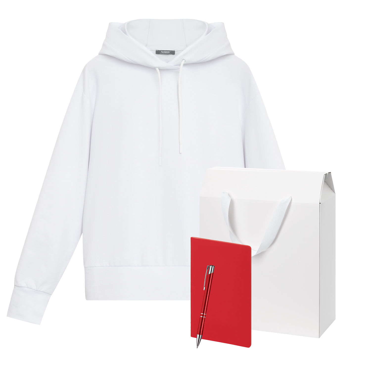 Набор с одеждой ALEX (худи, блокнот, ручка), красный, S