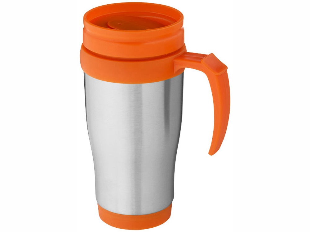 серебристый/оранжевый