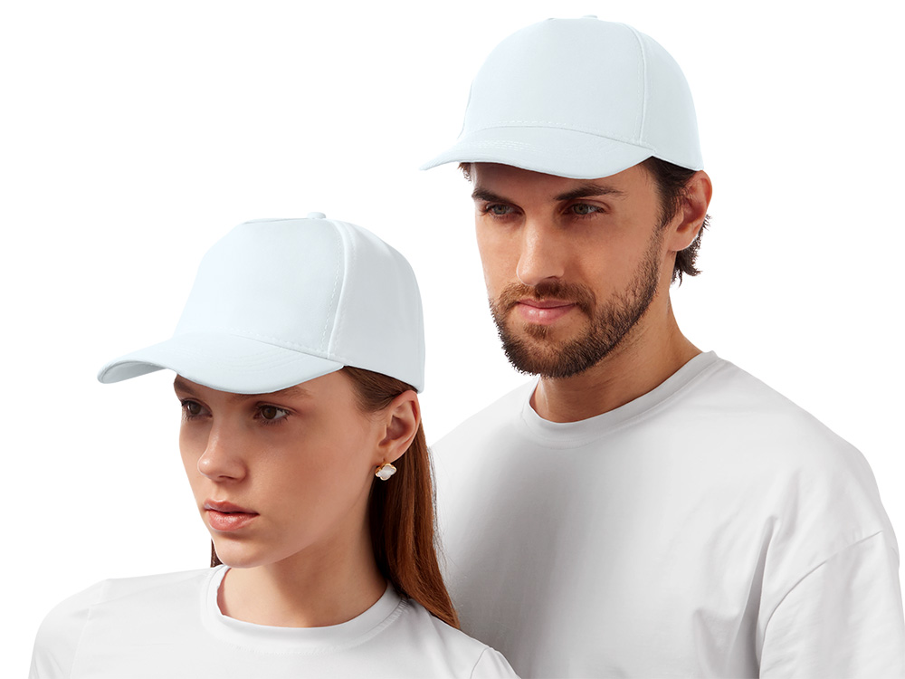 Бейсболка из структурной ткани Fargo, белый