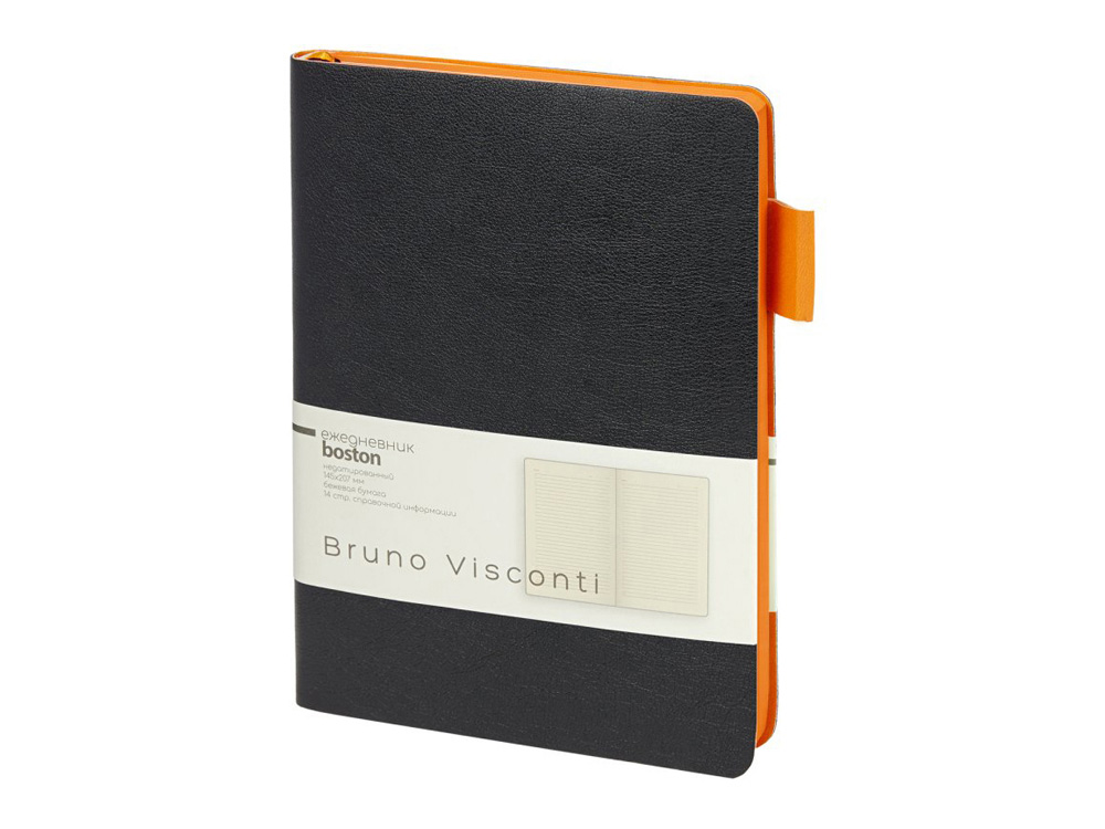 черный с оранжевым обрезом