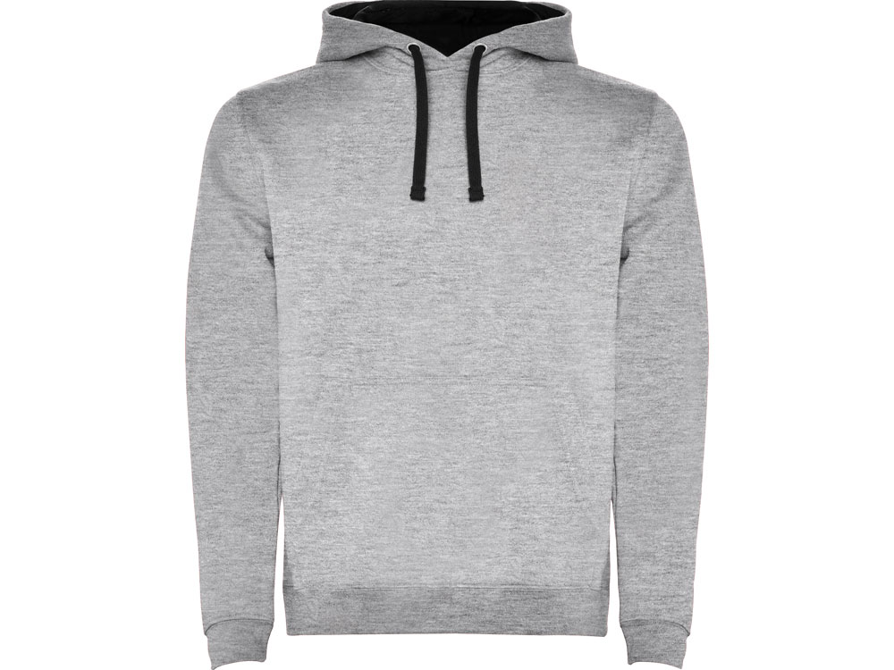 серый меланж/черный