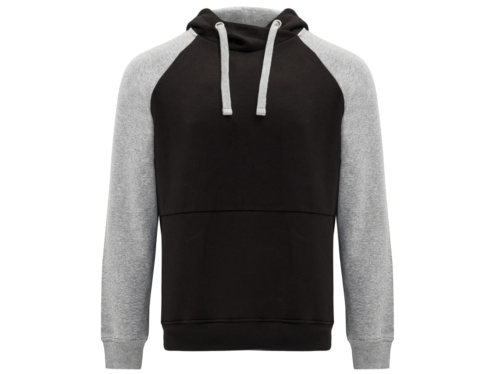 Толстовка с капюшоном Badet мужской, черный/серый меланж