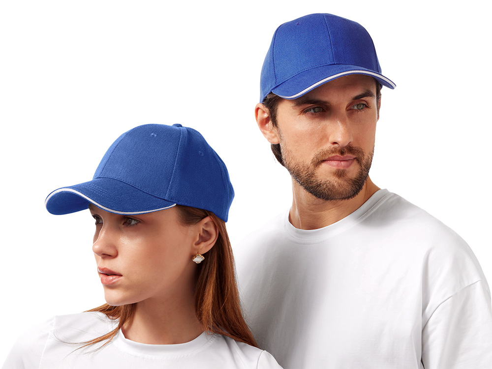 синий классический, белый