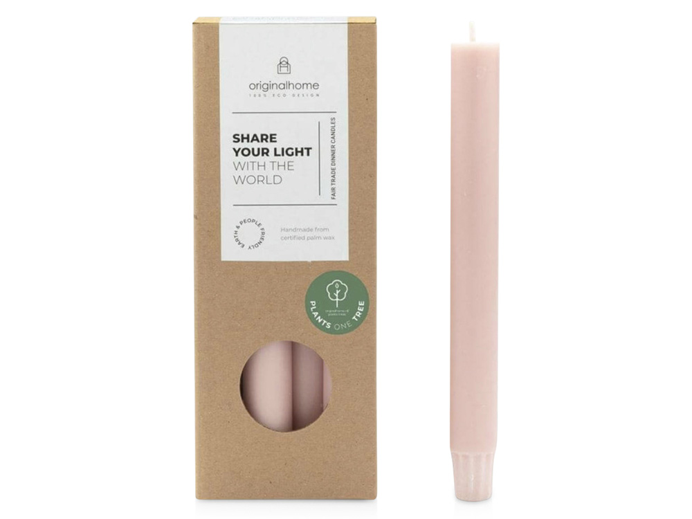 Originalhome столовая свеча, набор 10 шт. - Light pink