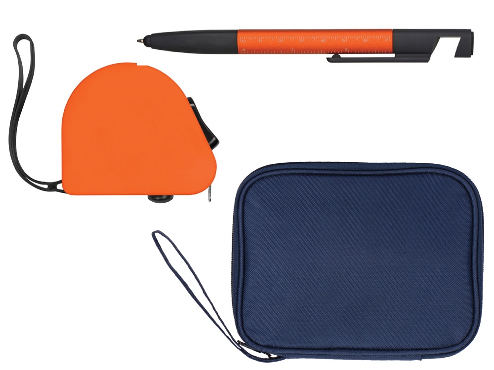 темно-синий, оранжевый