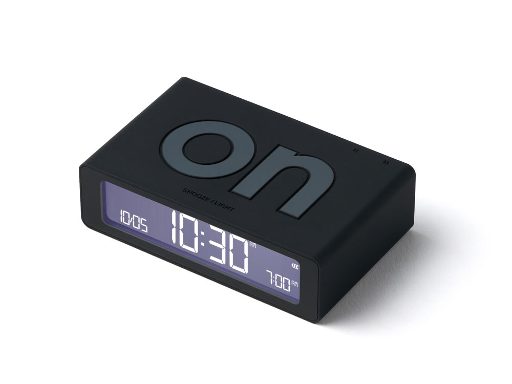 Часы настольные Flip Mini, черный